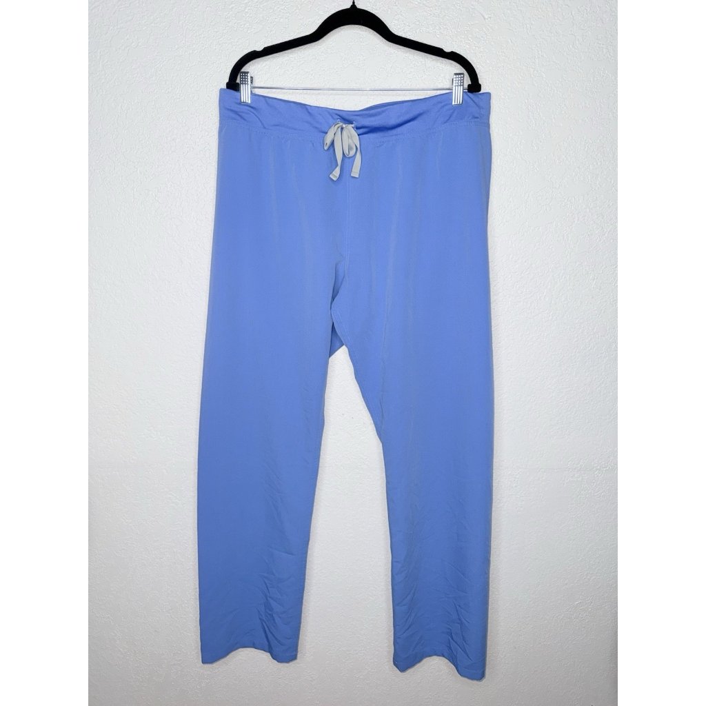 Figs Scrub Pants Blue Men’s Xl/Tall Stretch Waist Band Rear Pockets Nursing D1